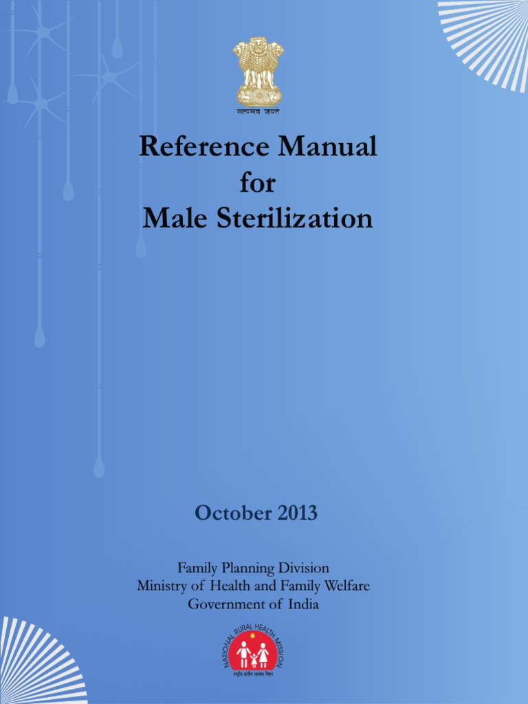Reference Manual For Male SterilizationNSVOct 2013 PDF Sexual