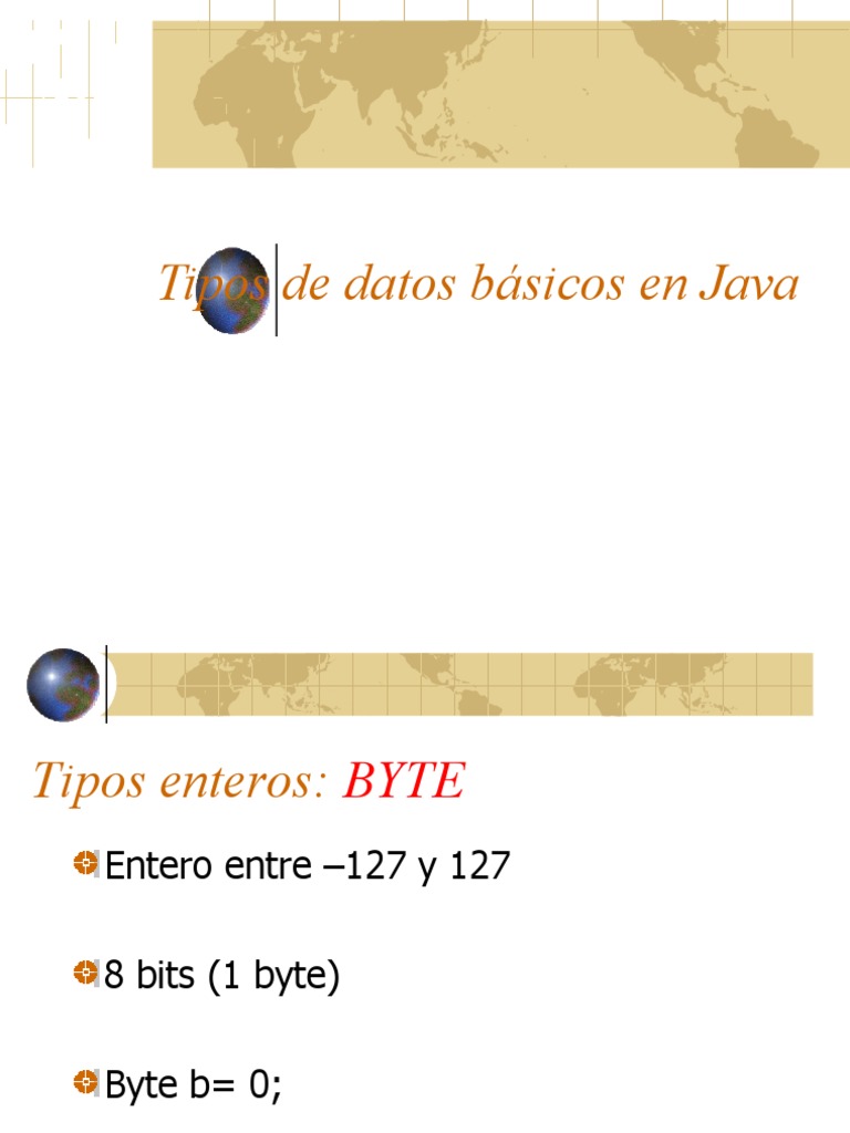 Tipos de Datos Basicos en Java | PDF