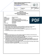 Final Test Odd Semester 2021/2022 Electrical Material