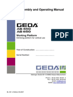 Assembly and Operating Manual: Working Platform