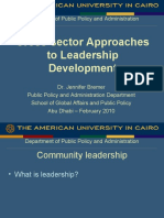 Cross-Sector Approaches To Leadership Development: Department of Public Policy and Administration