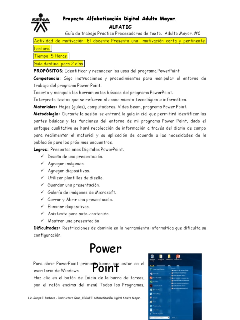 Guia de Practica Power Point | Descargar gratis PDF | Microsoft ...