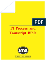 IMS - PI Process & Transcript