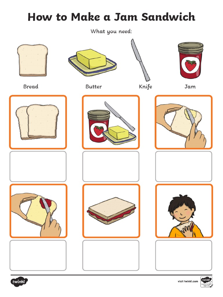How To Make A Jam Sandwich What You Need PDF
