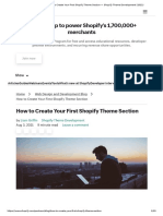 How To Create Your First Shopify Theme Section - Shopify Theme Development (2021)