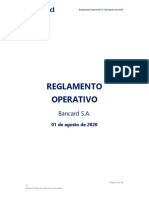 Reglamento Operativo BANCARD