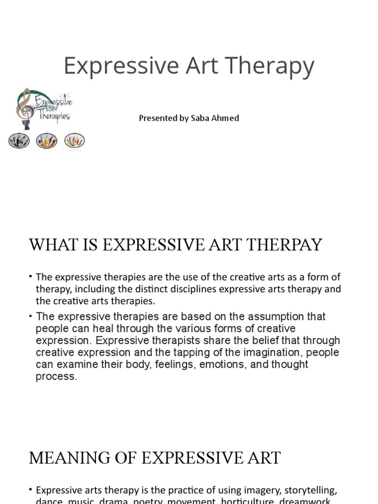 Expressive Art Therapy PDF Psychotherapy Art Therapy
