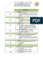 Calendário Priorado e Capitulo PRESENCIAL