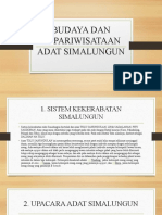 Budaya Dan Kepariwisataan Adat Simalungun