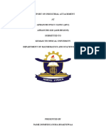 A Report On Industrial Attachment AT Afrancho Poly Clinic (Apc) Afrancho-Ksi (Ash - Region) Submitted To Kumasi Technical University Department of Mathematics and Statistics (Gass)