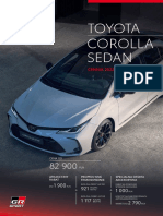 Spec Corolla Sedan 2022