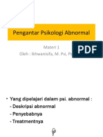 Pengantar Psikologi Abnormal