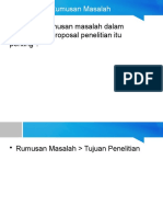 V. Rumusan Masalah