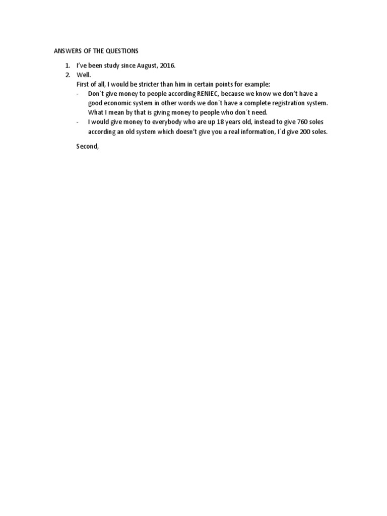 Answers of The Questions | PDF | Business