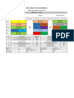 Mit School of Engineering: Time Table - First Year B.Tech. Division - A (Cse)