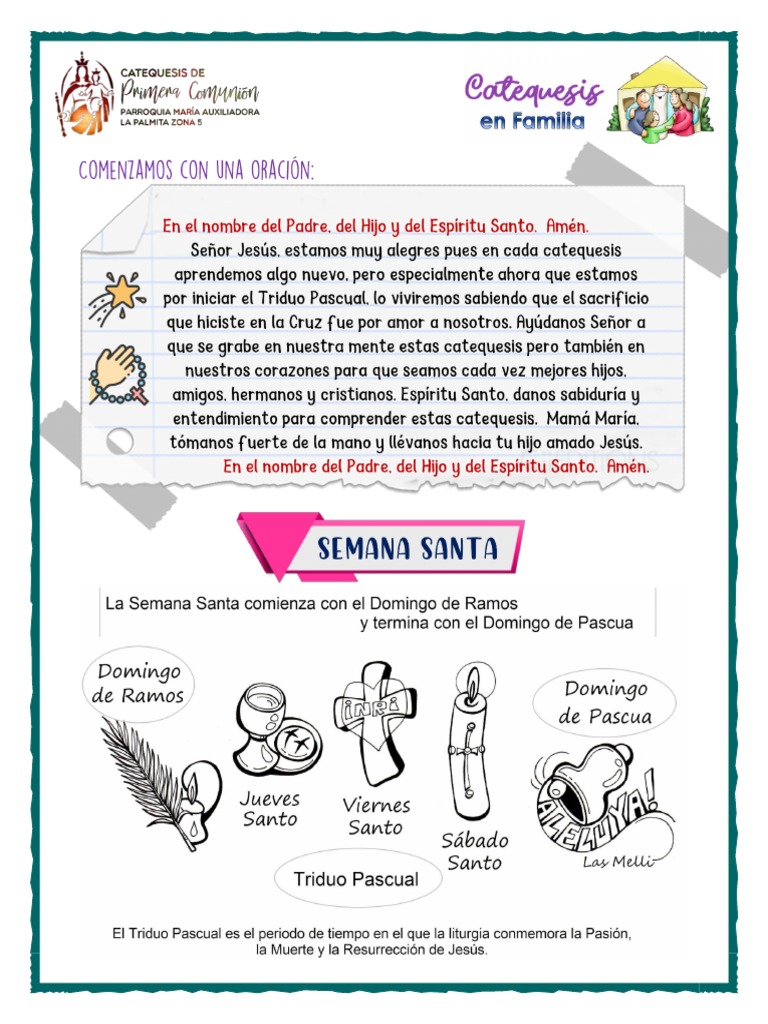 05 Semana Santa 01 | PDF | Pascua de Resurrección | Jesús