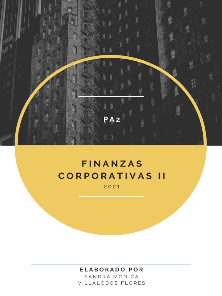 Análisis de Finanzas Corporativas | PDF | Business | Economias