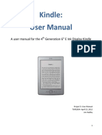 A User Manual For The 4 Generation 6" E Ink Display Kindle