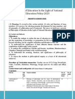 Philosophy of Education in The Light of National Education Policy 2020