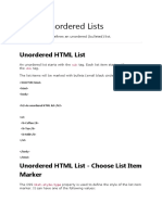 HTML List