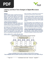 Latency and Short-term Outage in Digital Microwave Links