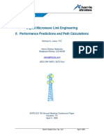 Digital Microwave Link Engineering - II_ Performance Predictions and Path Calculations
