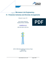Digital Microwave Link Engineering - IV - Protection Schemes and Diversity Arrangements
