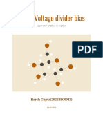 BJT & Voltage Divider Bias: Harsh Gupta (2021BEC0043)