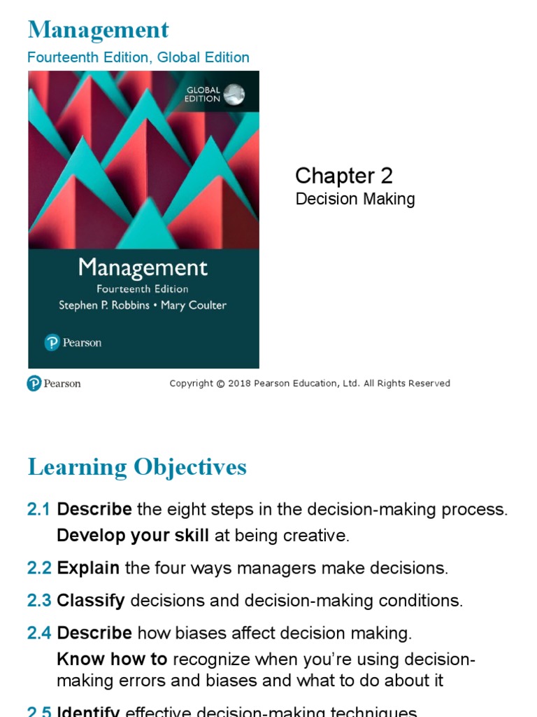 Chapter Two Management | PDF | Decision Making | Bias
