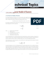 Technical Topics: True and Apparent Moduli of Elasticity