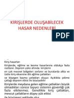 Kirişlerde Oluşabilecek Hasar Nedenleri