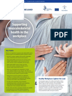 Supporting Musculoskeletal Health in The Workplace