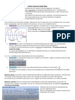 Espectrofotometría analiza materia