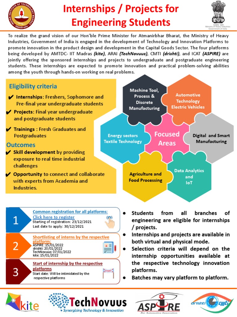 Eligibility Criteria: Focused Areas | PDF | Engineering | Internship