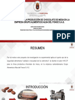 Plan HACCP en la producción de chocolate