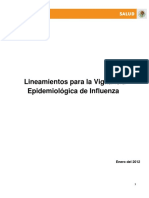 Lineamientos de Influenza 2012