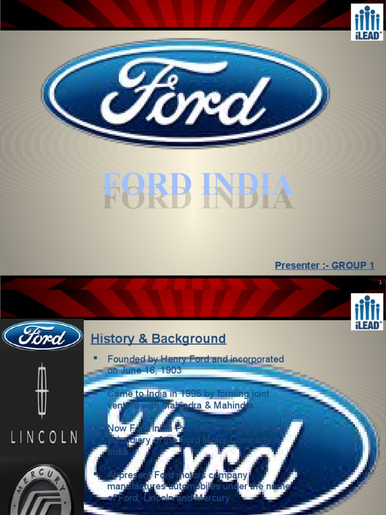 Ford India LTD | PDF | Ford Motor Company | Motor Vehicle