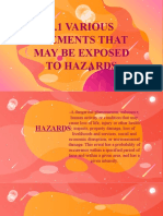 2.1 Various Elements That May Be Exposed To Hazards