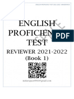 English Proficiency Test: REVIEWER 2021-2022 (Book 1)