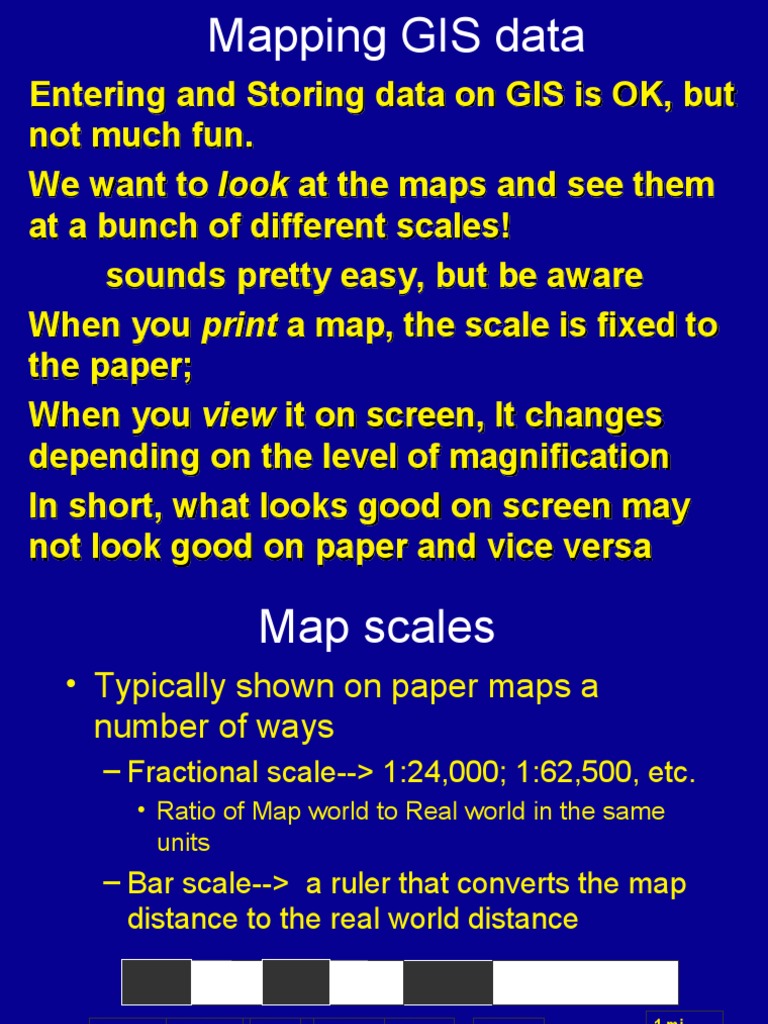 GIS Chap 2 Lecture | PDF | Map | Level Of Measurement