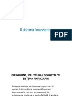 Il Sistema Finanziario