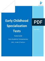 Early Childhood Specialization Tests: Study Guide Core Academic Competencies