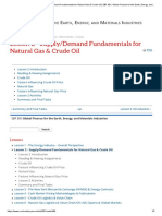 Lesson 2 - Supply - Demand Fundamentals For Natural Gas & Crude Oil - EBF 301 - Global Finance For The Earth, Energy, and Materials Industries