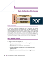 Data Collection Strategies: Unit U