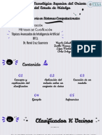 Exposición Métodos de Clasificación Tópicos Avanzados de Inteligencia Artificial 8FC1 Dr. René Cruz Guerrero