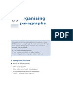 Organising Paragraphs