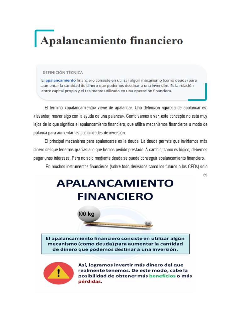 Apalancamiento Financiero 3 | PDF | Apalancamiento (Finanzas ...
