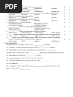 I. Choose The Correct Alternative:: II. Fill in The Blanks