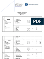 Planificare Calendaristică 1 Semester: Anul Şcolar 2021-2022