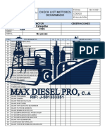 Max Diesel Pro Sheck List Motor Desarmado